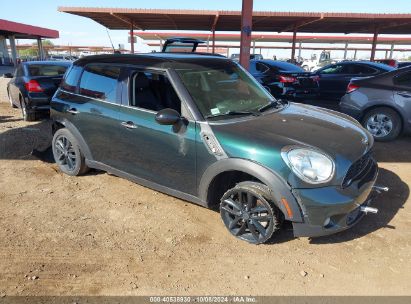 2013 MINI COUNTRYMAN COOPER S Green  Gasoline WMWZC3C55DWP51523 photo #1