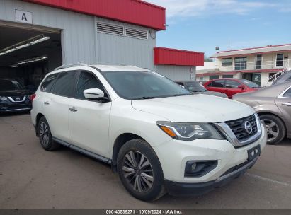 2017 NISSAN PATHFINDER SV White  Gasoline 5N1DR2MN0HC630681 photo #1