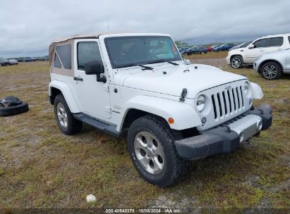 2014 JEEP WRANGLER SAHARA White  Flexible Fuel 1C4AJWBG3EL103045 photo #1