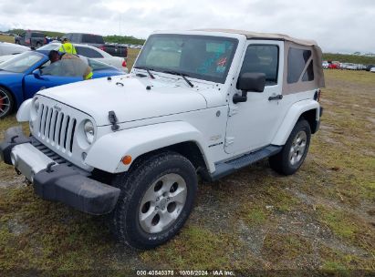 2014 JEEP WRANGLER SAHARA White  Flexible Fuel 1C4AJWBG3EL103045 photo #3