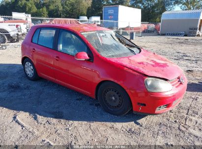 2007 VOLKSWAGEN RABBIT 4-DOOR Red  Gasoline WVWDR71K57W163752 photo #1