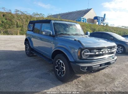 2023 FORD BRONCO OUTER BANKS Blue  Gasoline 1FMEE5BP6PLC09665 photo #1