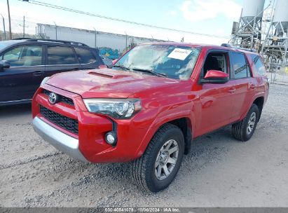 2015 TOYOTA 4RUNNER TRAIL Burgundy  Gasoline JTEBU5JR1F5212436 photo #3