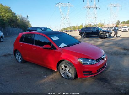 2017 VOLKSWAGEN GOLF Red  Gasoline 3VW217AUXHM071177 photo #1