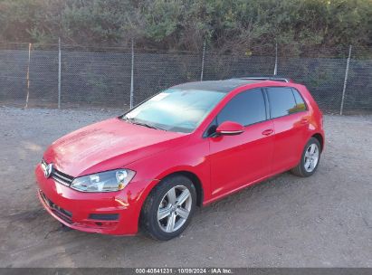 2017 VOLKSWAGEN GOLF Red  Gasoline 3VW217AUXHM071177 photo #3