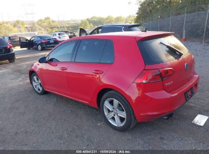 2017 VOLKSWAGEN GOLF Red  Gasoline 3VW217AUXHM071177 photo #4