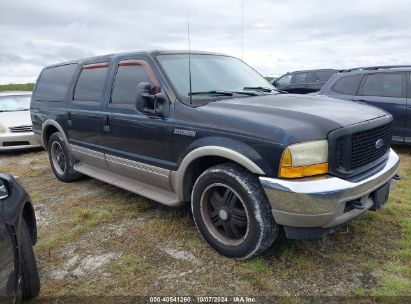 2000 FORD EXCURSION LIMITED Black  Gasoline 1FMNU42S6YED72890 photo #1