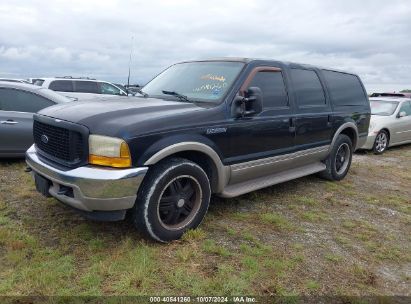 2000 FORD EXCURSION LIMITED Black  Gasoline 1FMNU42S6YED72890 photo #3