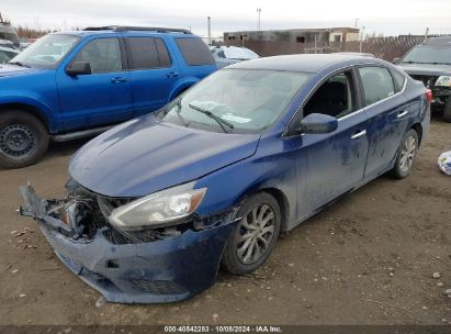 2019 NISSAN SENTRA SV Blue  Gasoline 3N1AB7AP9KY338463 photo #3