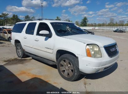 2007 GMC YUKON XL 1500 SLT White  Flexible Fuel 1GKFK16337J243497 photo #1