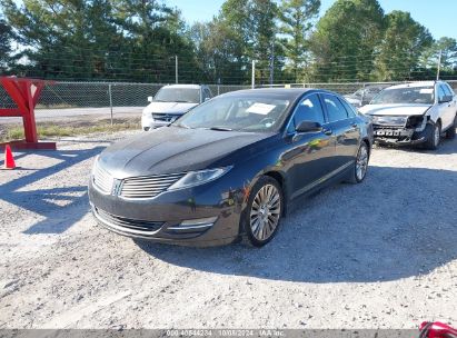 2014 LINCOLN MKZ Black  Gasoline 3LN6L2G93ER800408 photo #3