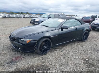 2006 BMW 650I Black  Gasoline WBAEK13436CN78456 photo #3