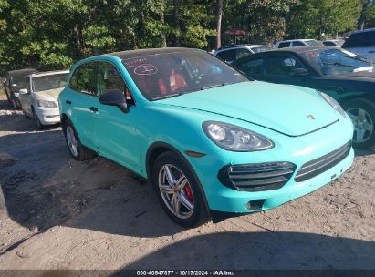 2014 PORSCHE CAYENNE HYBRID S Turquoise  Hybrid WP1AE2A27ELA50223 photo #1