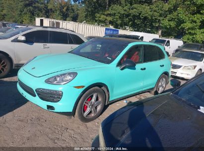 2014 PORSCHE CAYENNE HYBRID S Turquoise  Hybrid WP1AE2A27ELA50223 photo #3