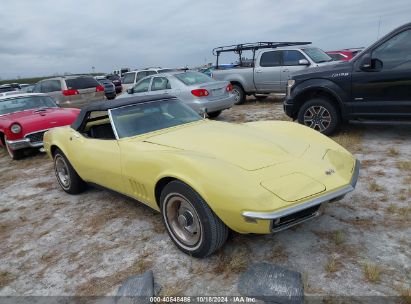 1968 CHEVROLET CORVETTE Yellow  Other 194678S410203 photo #1