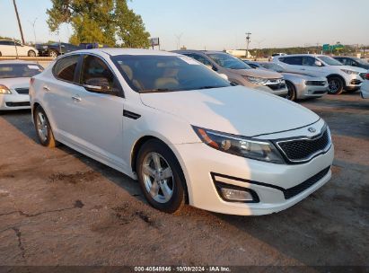 2015 KIA OPTIMA LX White  Gasoline KNAGM4A73F5597692 photo #1