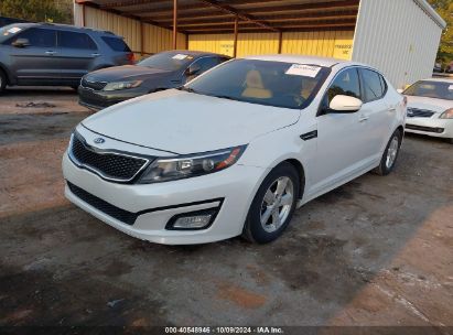 2015 KIA OPTIMA LX White  Gasoline KNAGM4A73F5597692 photo #3