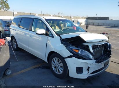 2017 KIA SEDONA LX White  Gasoline KNDMB5C15H6313454 photo #1