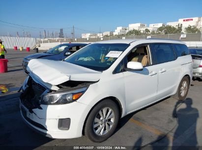 2017 KIA SEDONA LX White  Gasoline KNDMB5C15H6313454 photo #3