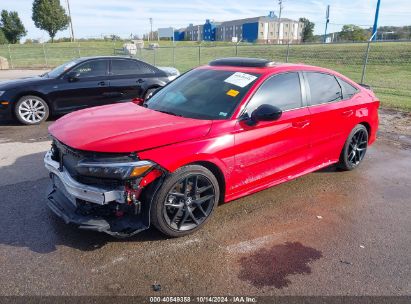 2023 HONDA CIVIC SI SEDAN Red  Gasoline 2HGFE1E51PH475086 photo #3