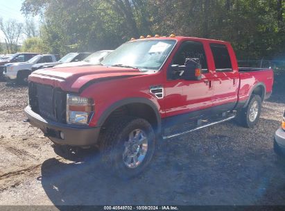 2008 FORD F-350 FX4 Red  Diesel 1FTWW31R38ED60465 photo #3