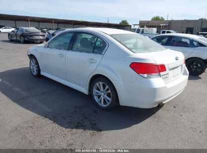 2013 SUBARU LEGACY 2.5I PREMIUM White  Gasoline 4S3BMBC63D3043695 photo #4