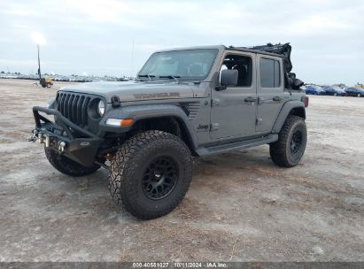 2023 JEEP WRANGLER 4-DOOR SPORT 4X4 Gray  Gasoline 1C4HJXDG8PW594540 photo #3