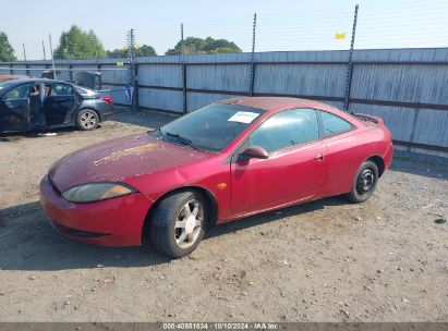 1999 MERCURY COUGAR V6 Red  Gasoline 1ZWFT61L5X5760671 photo #3