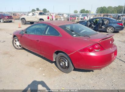 1999 MERCURY COUGAR V6 Red  Gasoline 1ZWFT61L5X5760671 photo #4