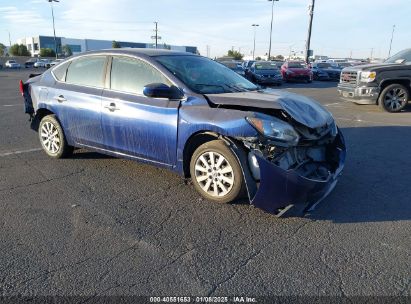 2017 NISSAN SENTRA S Blue  Gasoline 3N1AB7AP1HY224918 photo #1