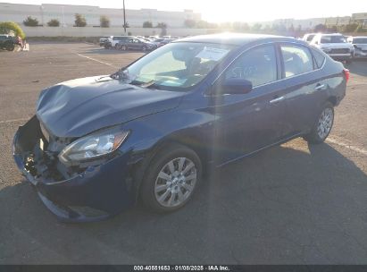 2017 NISSAN SENTRA S Blue  Gasoline 3N1AB7AP1HY224918 photo #3