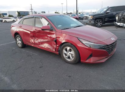 2022 HYUNDAI ELANTRA SE Red  Gasoline KMHLL4AG4NU349763 photo #1