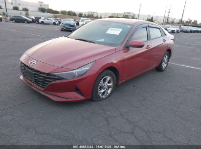 2022 HYUNDAI ELANTRA SE Red  Gasoline KMHLL4AG4NU349763 photo #3