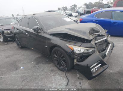 2017 INFINITI Q50 3.0T PREMIUM Black  Gasoline JN1EV7AR4HM831425 photo #1