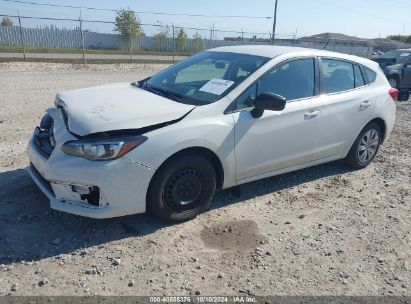 2022 SUBARU IMPREZA BASE 5-DOOR White  Gasoline 4S3GTAB6XN3705505 photo #3