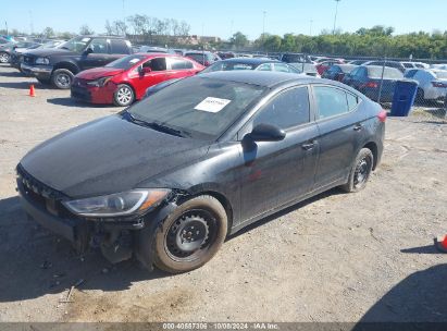 2017 HYUNDAI ELANTRA SE Black  Gasoline KMHD74LF0HU083417 photo #3