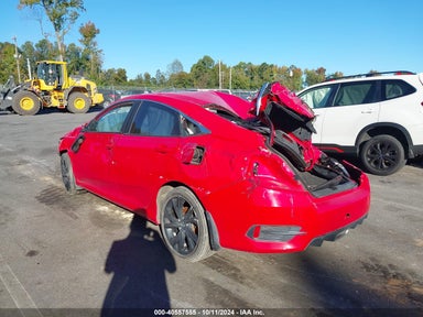2021 Honda Civic Sport red sedan gasoline 2HGFC2F83MH518715 photo #4