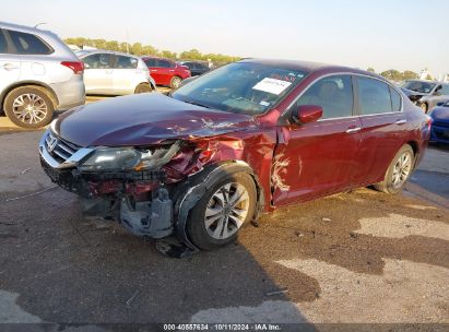 2015 HONDA ACCORD LX Maroon  Gasoline 1HGCR2F30FA135192 photo #3