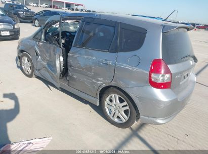 2007 HONDA FIT SPORT Gray  Gasoline JHMGD38657S000165 photo #4