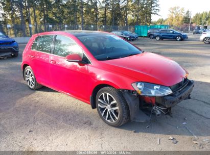 2017 VOLKSWAGEN GOLF TSI S 4-DOOR/TSI SE 4-DOOR/TSI SEL 4-DOOR/TSI WOLFSBURG EDITION 4-DOOR Red  Gasoline 3VW217AU8HM053681 photo #1