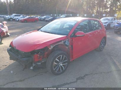 2017 VOLKSWAGEN GOLF TSI S 4-DOOR/TSI SE 4-DOOR/TSI SEL 4-DOOR/TSI WOLFSBURG EDITION 4-DOOR Red  Gasoline 3VW217AU8HM053681 photo #3