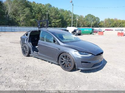 2022 TESLA MODEL X PLAID TRI MOTOR ALL-WHEEL DRIVE Gray  Electric 7SAXCBE69NF355985 photo #1