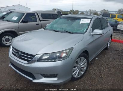 2013 HONDA ACCORD EX-L V-6 Silver  Gasoline 1HGCR3F85DA027813 photo #3