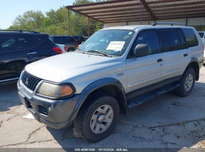 2002 MITSUBISHI MONTERO SPORT XLS Silver  Gasoline JA4LS31R92J046651 photo #3