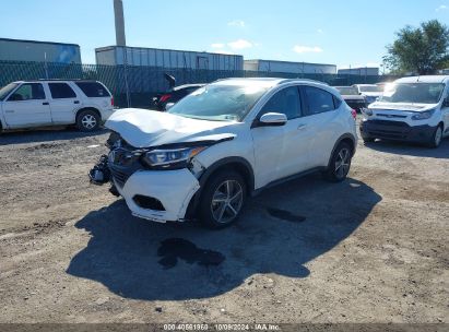 2022 HONDA HR-V AWD EX White  Gasoline 3CZRU6H5XNM706180 photo #3