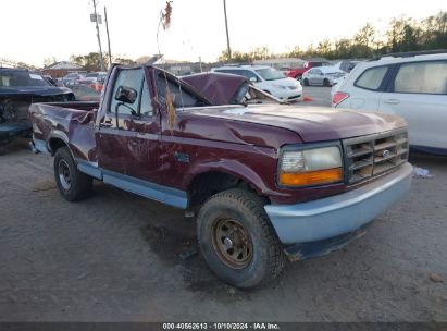 1996 FORD F150 Burgundy  Gasoline 1FTEF14N1TLB61542 photo #1