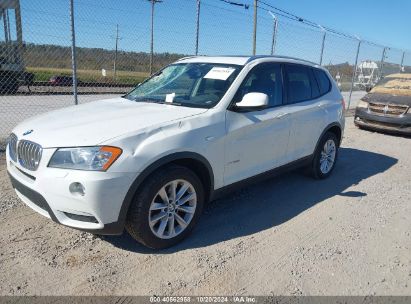 2014 BMW X3 XDRIVE28I White  Gasoline 5UXWX9C56E0D43728 photo #3