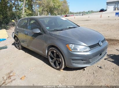 2017 VOLKSWAGEN GOLF TSI S 4-DOOR/TSI WOLFSBURG EDITION 4-DOOR Gray  Gasoline 3VW117AU9HM074230 photo #1