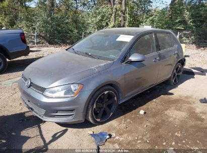 2017 VOLKSWAGEN GOLF TSI S 4-DOOR/TSI WOLFSBURG EDITION 4-DOOR Gray  Gasoline 3VW117AU9HM074230 photo #3