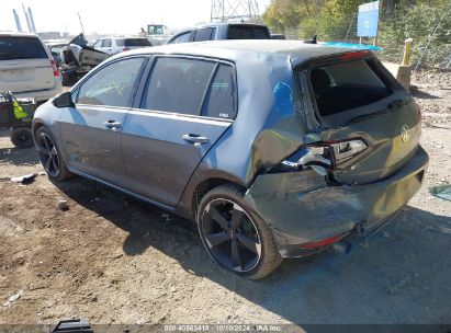 2017 VOLKSWAGEN GOLF TSI S 4-DOOR/TSI WOLFSBURG EDITION 4-DOOR Gray  Gasoline 3VW117AU9HM074230 photo #4